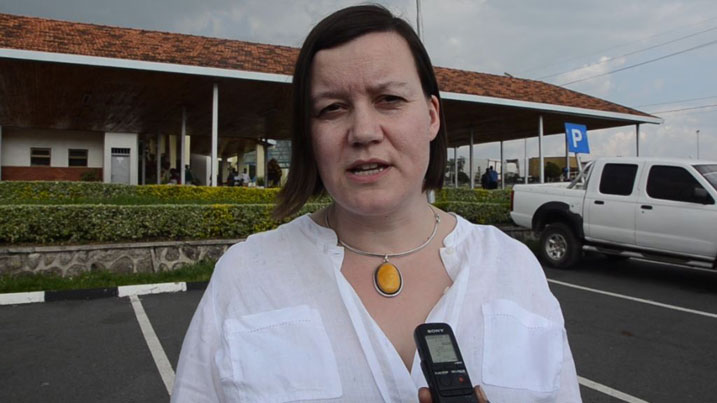 Meg Hillier aganira n'umunyamakuru wa Kigali Today.