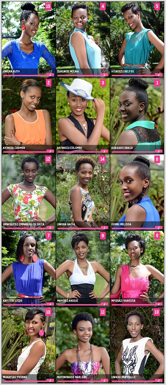 Abakobwa bahatanira kuba Nyampinga w