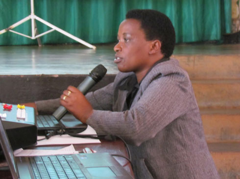 Mme Christine Mukashema ushinzwe uburezi mu karere ka Gicumbi.