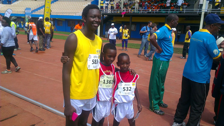 Mu bitabiriye Marathon mpuzamahanga ya Kigali harimo n'abana.