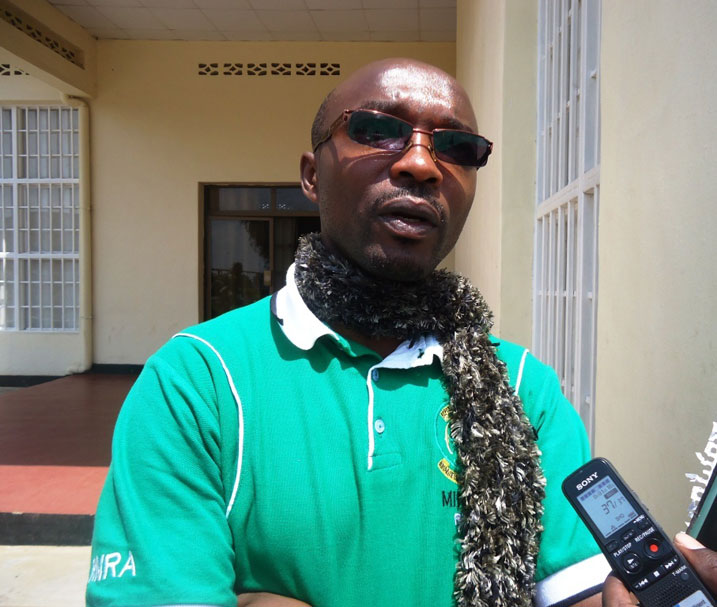 Muhawenimana Abed Cherif umwe mu bakozi b'umushinga RV3CBA uzakorera mu turere twa Nyabihu na Musanze.