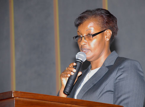 Perezida w'umutwe w'abadepite, Hon. Mukabalisa Donatile.