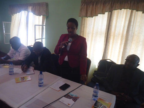 Mukarwema Yvette umuyobozi w'ungirije urugaga rwabikorera kurwego rw'igihugu.