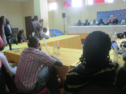 Ubuyobozi butegura PGGSS 2 hamwe n'abanyamakuru mu nama yo gusimbura Emmy.