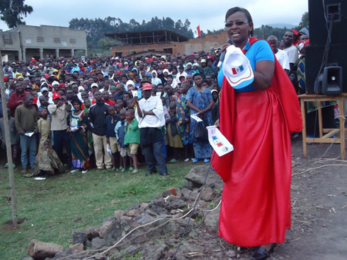 Murekatete Marie Therese umwe mu ba kandida depite ba FPR biyamamariza i Musanze.