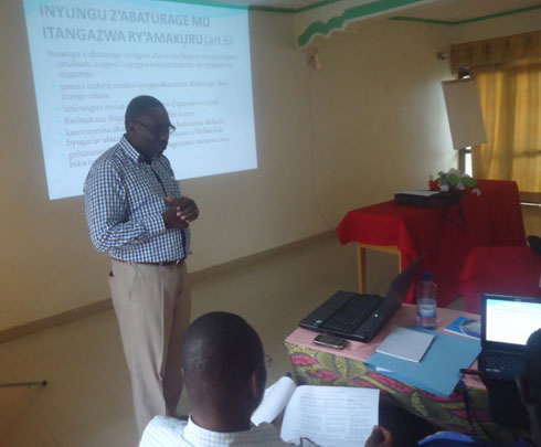 Ndizihiwe Leon Fidele asaba abayobozi kutabangikanya imirimo bakora n