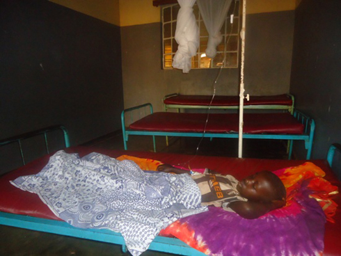 Ngendahimana aho arwariye mu bitaro.