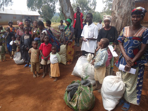 Aba Banyarwanda batahutse tariki 18/06/2013 bavuye muri Congo.