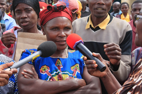 Abaturage ba Ngororero bishimira kuvugisha itangazamakuru.