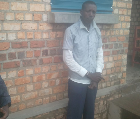 Ngwijabahizi Jean Claude afungiye kuri station ya Polisi ya Gasaka.