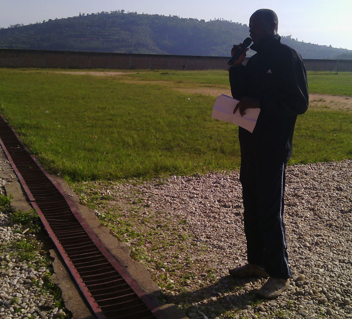 Nkurunziza Jean Damascene, umukozi w'akarere ka Nyamagabe ushinzwe urubyiruko, umuco na siporo.