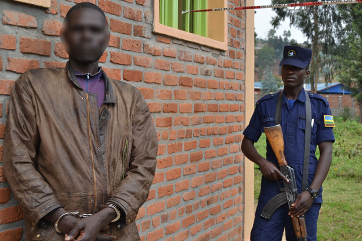 Nsabimana ari mu maboko ya Polisi akurikiranweho kwica Sagahutu.