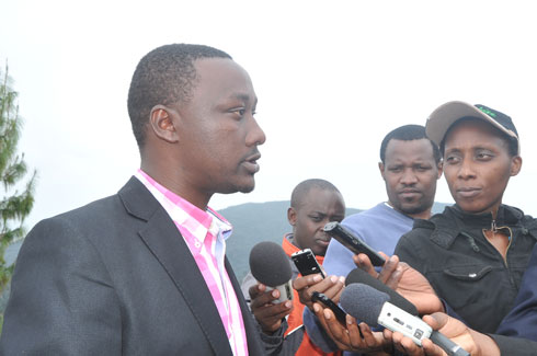 Nshimyumuremyi Paul, uhagarariye ibikorwa by'umushoramari ugiye kubaka Nyungwe Back Packers Hotel.