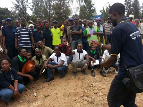 Nyuma y'umuganda bashyizeho morale.