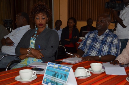 Bamwe mu bitabiriye ikiganiro cy'umuryango health development and performance.