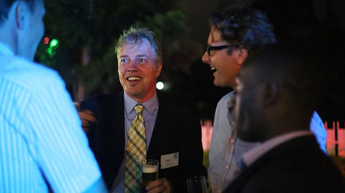 Peter, umuyobozi wa Plan Rwanda mu muhango wo gutangiza igenamigambi ry'imyaka ine ry'uyu muryango.