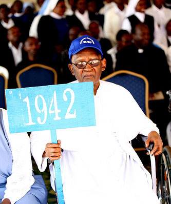 Bamwe mu bize muri seminari nto ya Kabgayi mu myaka ya mbere.