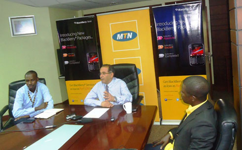 Abayobozi banyuranye ba MTN Rwandacell mu kiganiro n