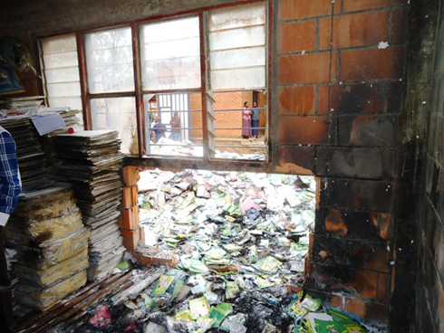 Igikuta cyegereye agace kahiye k