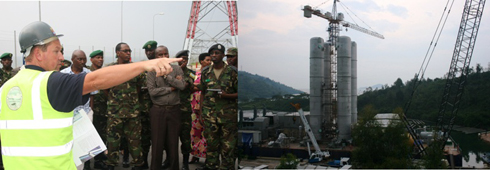 Abashyitsi basobanurirwa umushinga wa Kivu Watt (gaz methane).