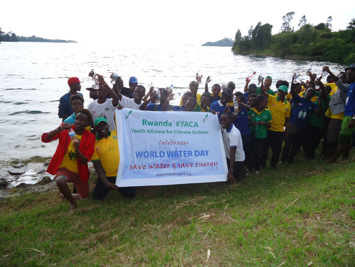 Umuryango RYACA uharanira guhangana n'ihinduka ry'ibihe wizihirije umunsi mpuzamahanga w'amazi ku kiyaga cya Kivu.