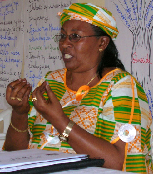 Ruboneka Suzan, umwe mu bayobozi b'umuryango Benimpuhwe.