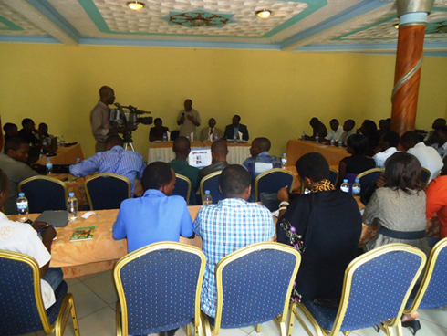 Abanyamakuru bitabiriye ikiganiro.