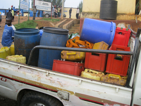 Ibiyoga byafashwe byuzuye imodoka.