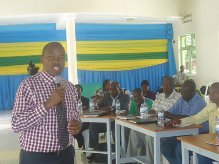 Umuyobozi w'akarere ka Kamonyi, Rutsinga Jacques.