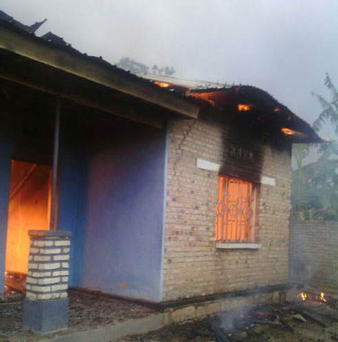 Rwagati mu nzu byari inkongi y'umuriro.