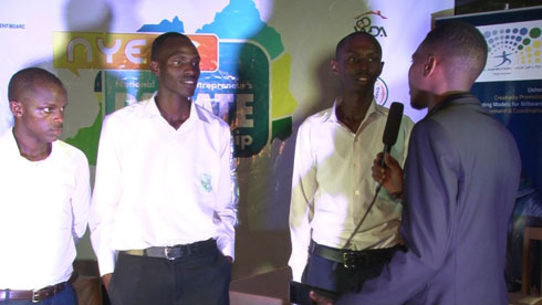 Bamwe mu bahagarariye Abahagarariye Nyagatare Secondary School.