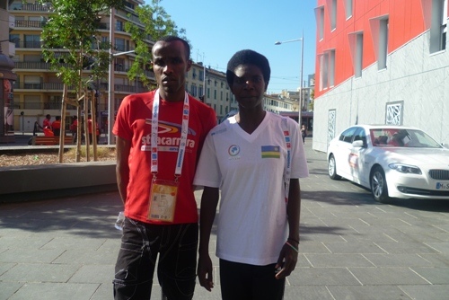 Sebahire Eric na Claudette Mukasakindi bo muri Athletisme.