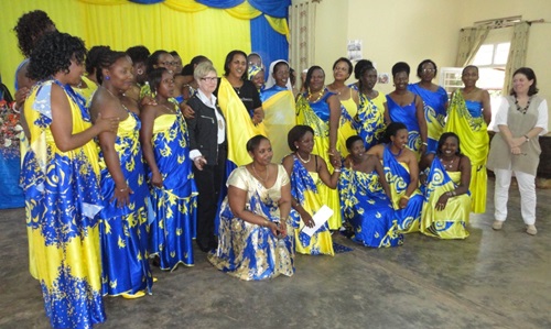 Soro Abanyamuryango ba Club ya Rwamagana bamaze kwakira charte.