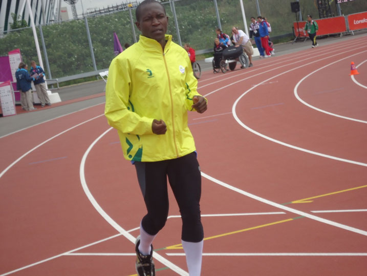 Theogene Hakizimana, azahatana mu guterura ibiremereye mu rwego rw'abafite ubumuga.