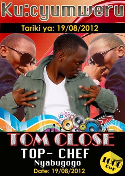 Tom Close azaba ari Nyabugogo ku cyumweru tariki 19/08/2012.