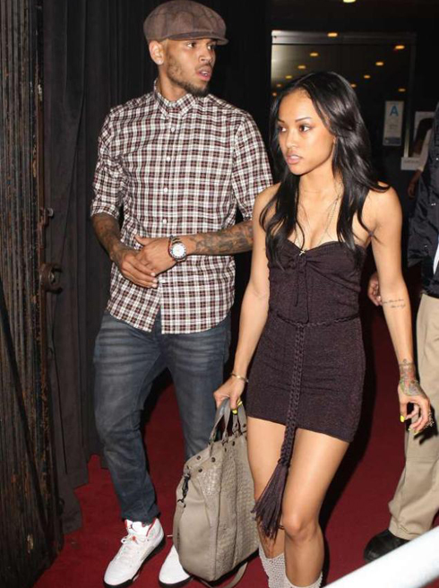 Chris Brown yashwanye ku mugaragaro na Karrueche Tran. 