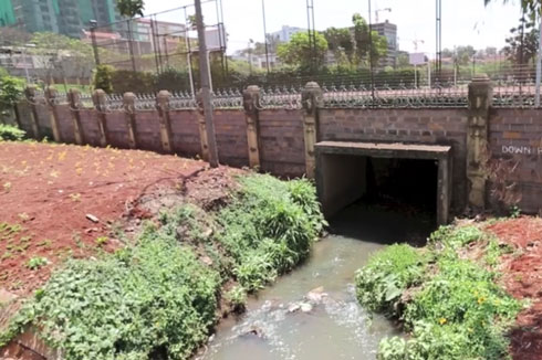 Inzira yo munsi y'ubutaka ibyihebe byanyuzemo iva muri parking ya Westgate ikagera mu mujyi wa Nairobi rwagati.