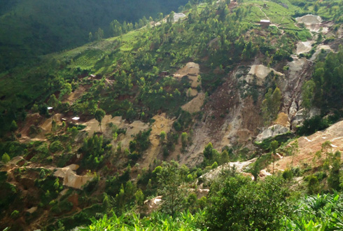 Ubucukuzi bw'amabuye y'agaciro bwabaye buhagaritswe by'agateganyo. (Foto:L.Nshimiyimana)