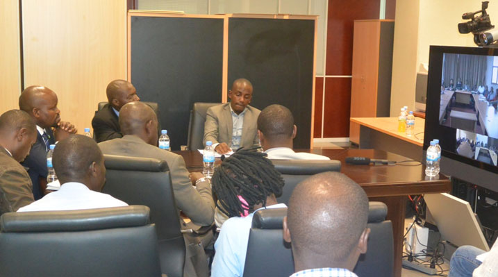 Ubwo ikiganiro YouthConnekt Hangout cyabaga mu cyumweru gishize.