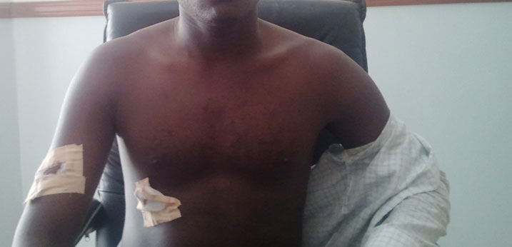 Aha yari ageze mu Rwanda yerekana ibikomere by