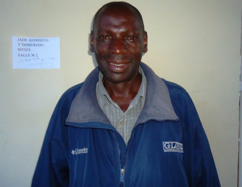 Uhagarariye inkeregutabara mu karere ka Nyabihu Lt Colonel Murego Denis. 