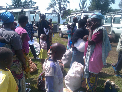 Umubare munini w'abataha ni abagore n'abana kubera gutinya imirwano ishobora kuba.