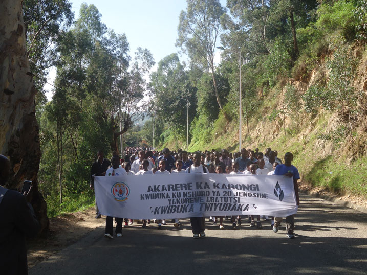 Urugendo rwo kwamagana no kwibuka ku nshuro ya 20 Jenoside yakorewe Abatutsi.