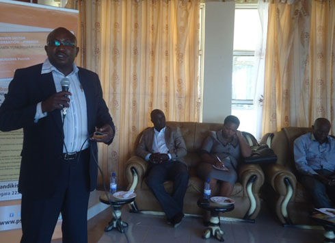 Umuyobozi w'Urugaga rw'Abikorera mu Ntara y'Iburengerazuba, Kamuzinzi Godefroid.