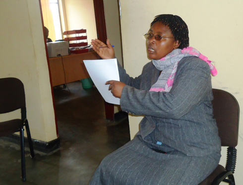 Umuyobozi w' intore mu karere ka Nyabihu, Nyirabakunduseruye Jacqueline.