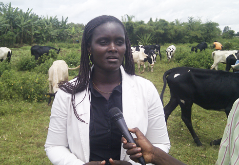 Umuyobozi wungirije w'akarere ka Rwamagana, Francisca Mutiganda.