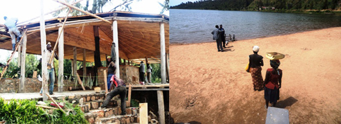 Umwaro muhimbano wa Nyakariba, imirimo y'ubwubatsi igeze kure aho abantu bazajya bicira akanyota.