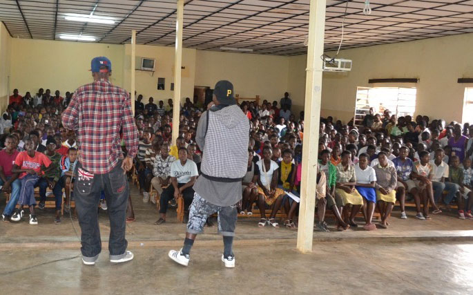 Urubyiruko rwitabiriye ibirori ari rwinshi.