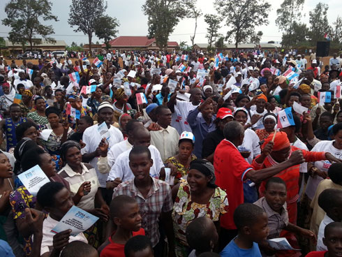 Urubyiruko rw'Umuryango FPR-Inkotanyi rwarirwitabiriye ari rwinshi.