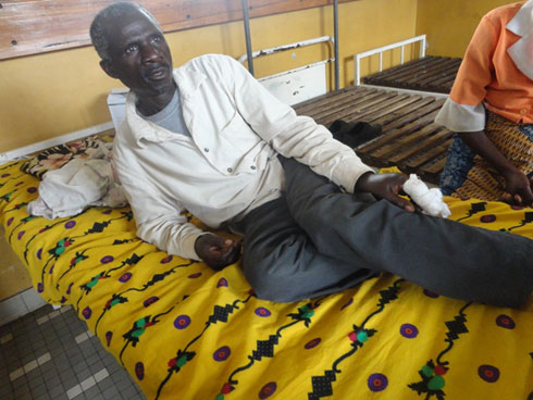 Uyu ni Ndayumujinya uvuga ko ku myaka ye 50 ari ubwambere yabonye igikoko nk